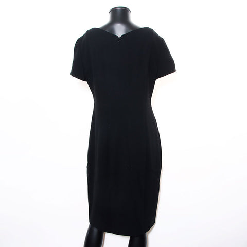 Chanel CHANEL Size:42 Coco Button 96P Short Sleeve 1996 Dress Black WS11850