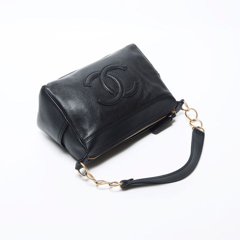 Chanel CHANEL 2003-2004 Unit 8 Deka Coco Mark Caviar Skin