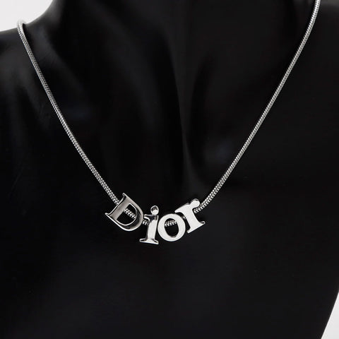 Christian Dior Christian Dior Logo Collier Silver WS11888