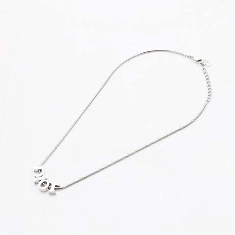 Christian Dior Christian Dior Logo Collier Silver WS11888