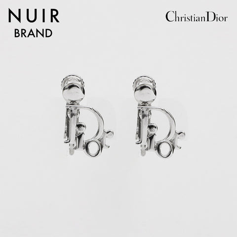 クリスチャンディオール Christian Dior ロゴ イヤリング シルバー WS11889