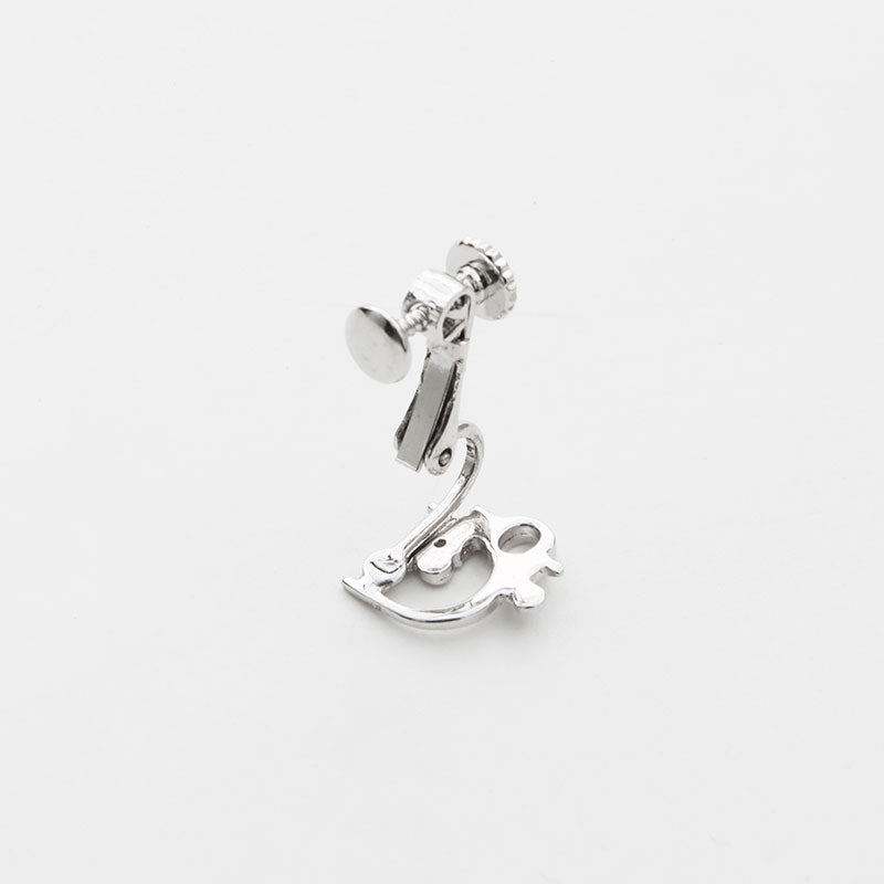 クリスチャンディオール Christian Dior ロゴ イヤリング シルバー