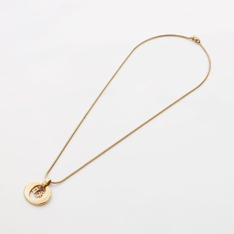 Christian Dior Logo Collier Gold WS11896