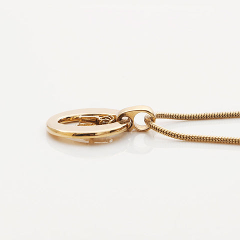 Christian Dior Logo Collier Gold WS11896