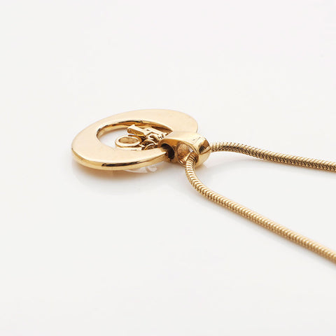 Christian Dior Logo Collier Gold WS11896