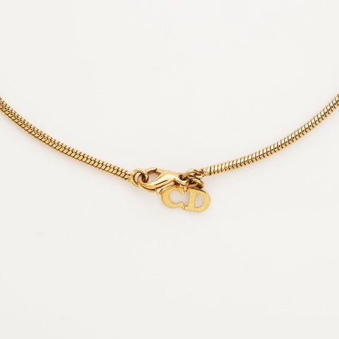 Christian Dior Logo Collier Gold WS11896