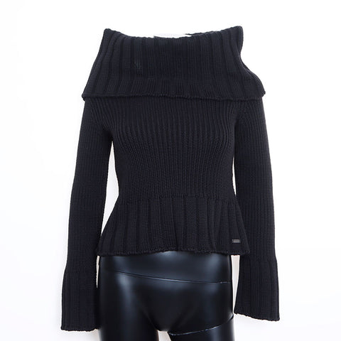 Taille de Chanel: 42 99a 1999 tricot noir WS11902