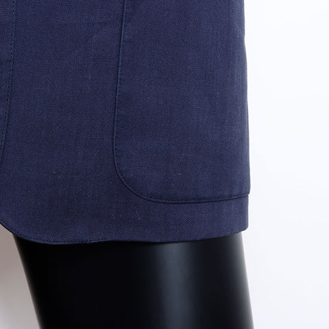 基督教Dior尺寸：S量身定制的徽标补丁夹克海军WS11903