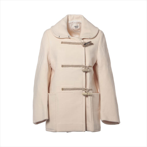 HERMES Size:36 Duffle coat coat Ivory WS11904