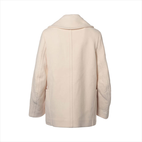 HERMES Size:36 Duffle coat coat Ivory WS11904