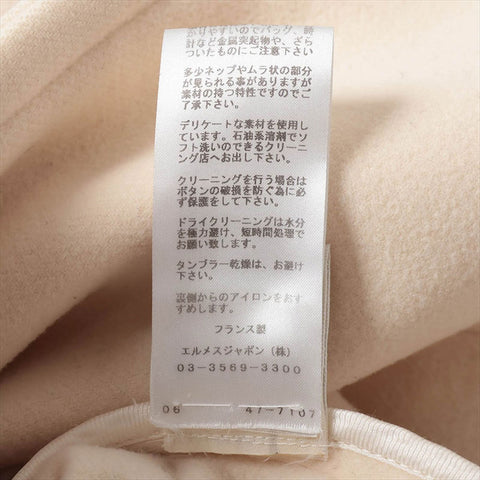 HERMES Size:36 Duffle coat coat Ivory WS11904