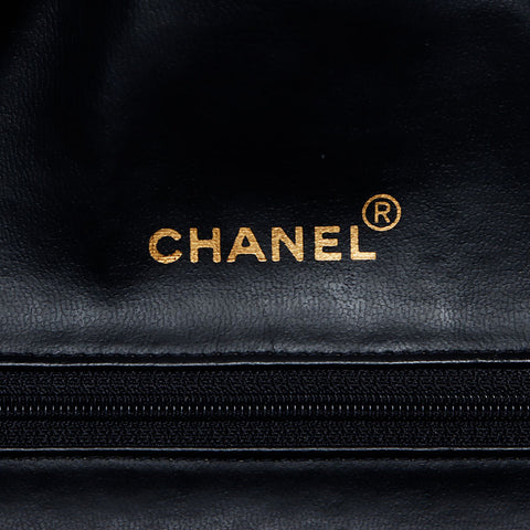Chanel CHANEL Matelasse Logo Boston Bag Black WS11905