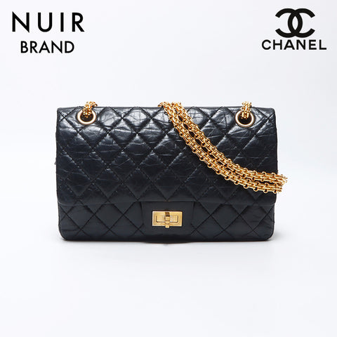 Chanel Chanel Matelasse Double Flap 2.55连锁肩袋黑色WS11915