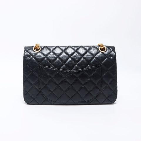 Chanel Chanel Matelasse Double Flap 2.55连锁肩袋黑色WS11915