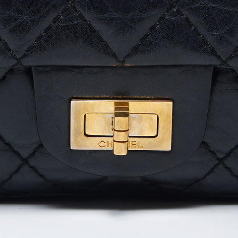 Chanel Chanel Matelasse Double Flap 2.55连锁肩袋黑色WS11915