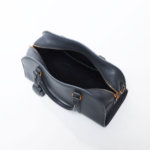 Yves Saint Laurent YVES SAINT LAURENT Baby Duffle Lock 2WAY Shoulder Bag Grey WS11916