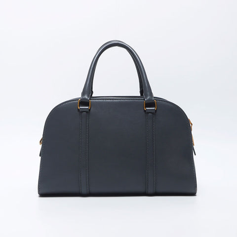 Yves Saint Laurent YVES SAINT LAURENT Baby Duffle Lock 2WAY Shoulder Bag Grey WS11916