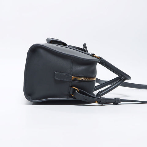 Yves Saint Laurent YVES SAINT LAURENT Baby Duffle Lock 2WAY Shoulder Bag Grey WS11916