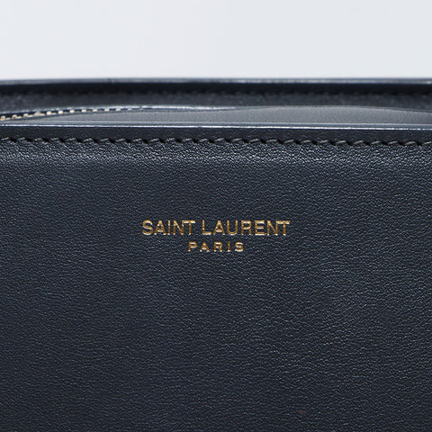 Yves Saint Laurent YVES SAINT LAURENT Baby Duffle Lock 2WAY Shoulder Bag Grey WS11916