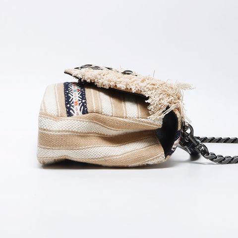 Yves Saint Laurent Yves Saint Laurent College College Fringe Bruage肩袋多色WS11917