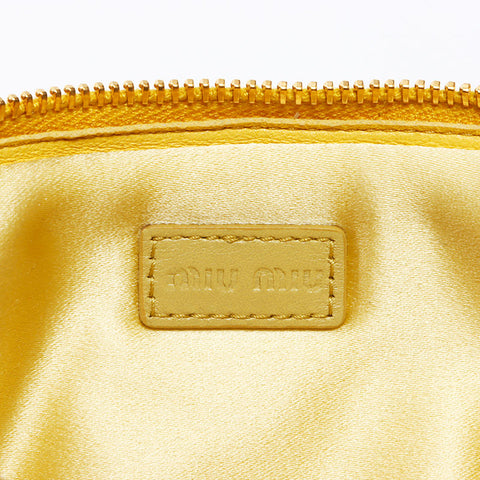 miu miu miu Matterasse袋手提包黄色WS11918