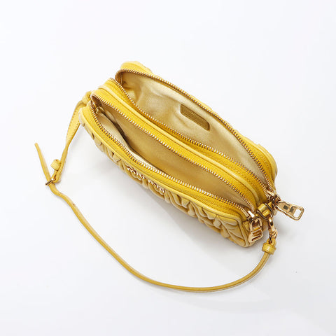 miu miu miu Matterasse袋手提包黄色WS11918