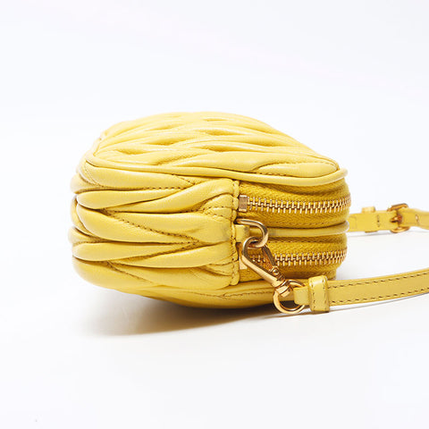 miu miu miu Matterasse袋手提包黄色WS11918