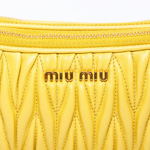 miu miu miu Matterasse袋手提包黄色WS11918