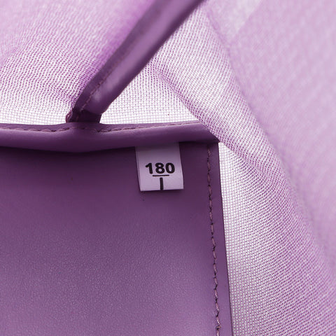 PRADA Small Sequin Mesh Tote Bag Purple WS11919