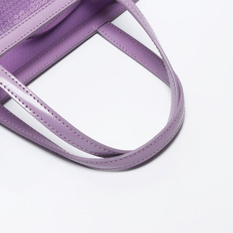 PRADA Small Sequin Mesh Tote Bag Purple WS11919