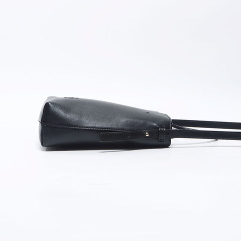 Chloe Micro Tote Bag Logo Leather Shoulder Bag Black WS11920