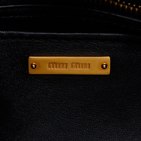 Miu Miu Miu Matterasse 2WAY Tote Bag Black WS11921