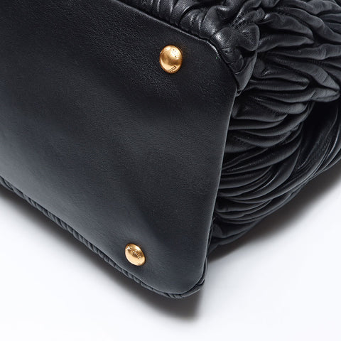 Miu Miu Miu Matterasse 2WAY Tote Bag Black WS11921