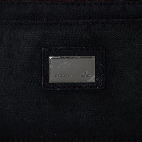 Fendi Zucchino Mamma桶迷你肩带棕色WS11924