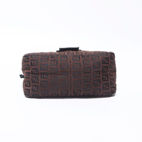 Fendi Zucchino Mamma桶迷你肩带棕色WS11924