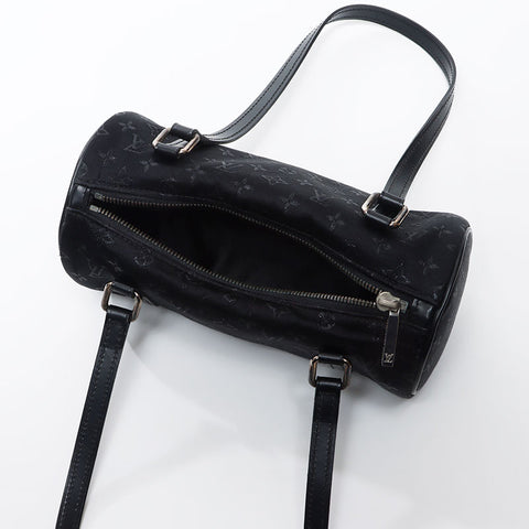 Louis Vuitton Satin Monogram Little Papillon Pouch Black WS11925