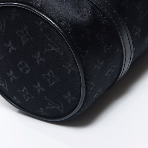 Louis Vuitton Satin Monogram Little Papillon Pouch Black WS11925