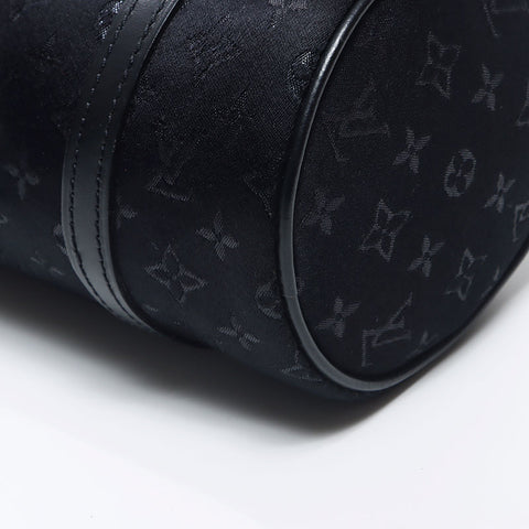 Louis Vuitton Satin Monogram Little Papillon Pouch Black WS11925