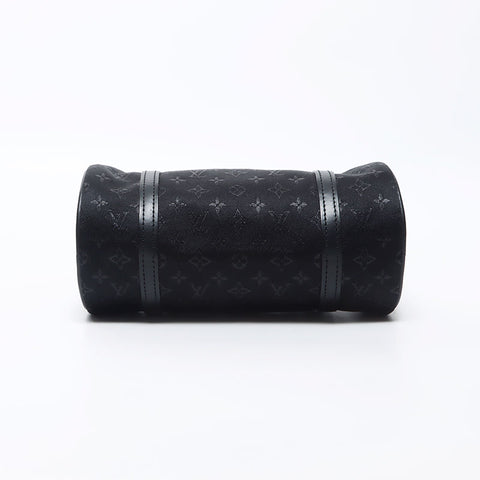 Louis Vuitton Satin Monogram Little Papillon Pouch Black WS11925