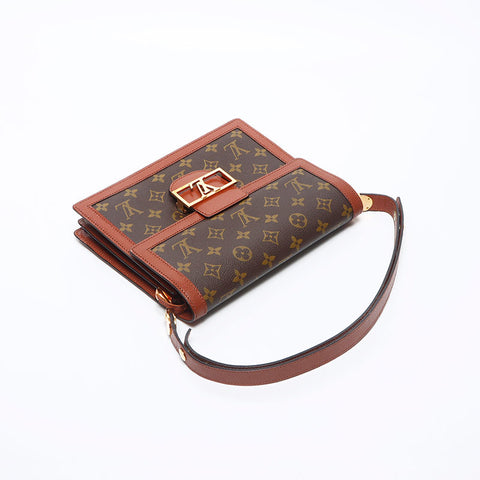 Louis Vuitton LOUIS VUITTON Dauphine Monogram Shoulder Bag Brown WS11928