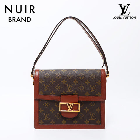 Louis Vuitton LOUIS VUITTON Dauphine Monogram Shoulder Bag Brown WS11928