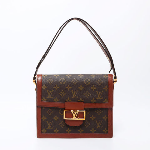 Louis Vuitton LOUIS VUITTON Dauphine Monogram Shoulder Bag Brown WS11928