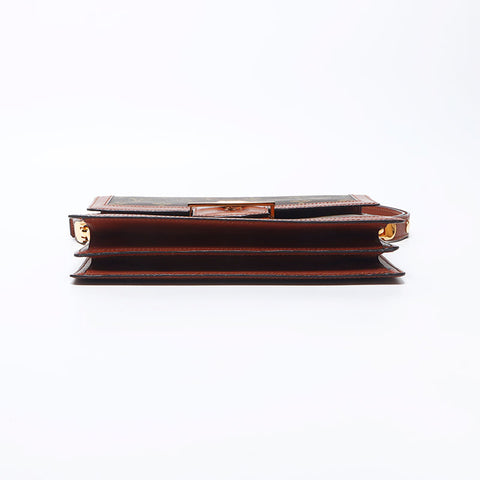 Louis Vuitton LOUIS VUITTON Dauphine Monogram Shoulder Bag Brown WS11928