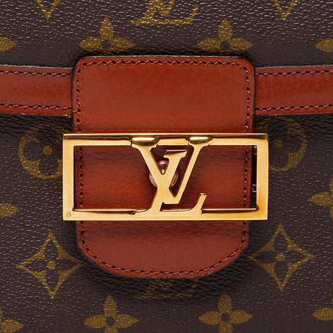 Louis Vuitton LOUIS VUITTON Dauphine Monogram Shoulder Bag Brown WS11928