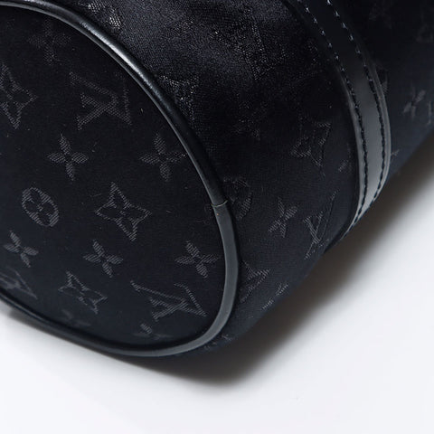Louis Vuitton Satin Monogram Little Papillon Pouch Black WS11929