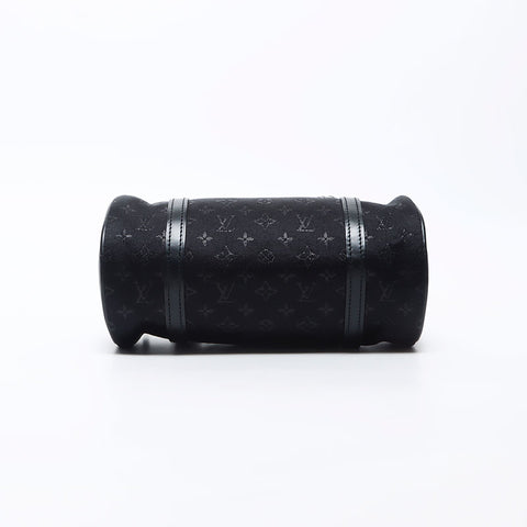 Louis Vuitton Satin Monogram Little Papillon Pouch Black WS11929