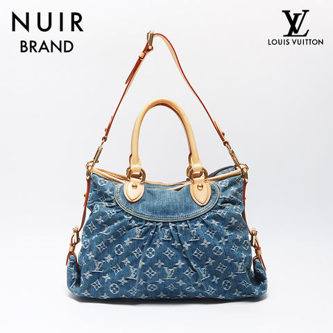 Louis Vuitton LOUIS VUITTON Neo Kabiy Denim Monogram 2way 2007 Shoulder Bag Blue WS11930