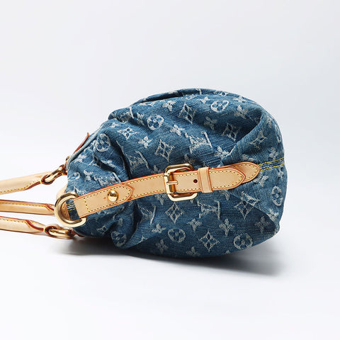 Louis Vuitton LOUIS VUITTON Neo Kabiy Denim Monogram 2way 2007 Shoulder Bag Blue WS11930