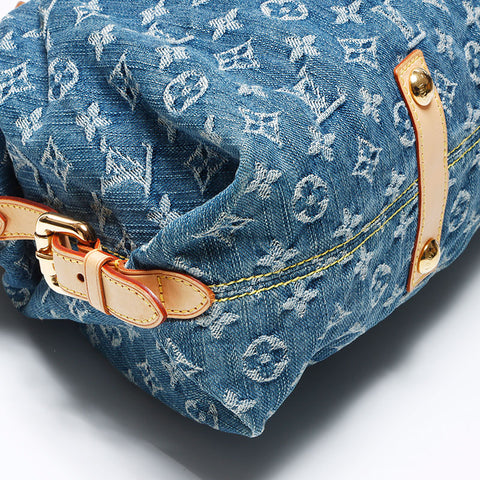 Louis Vuitton LOUIS VUITTON Neo Kabiy Denim Monogram 2way 2007 Shoulder Bag Blue WS11930