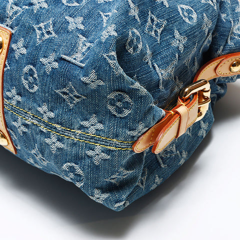Louis Vuitton LOUIS VUITTON Neo Kabiy Denim Monogram 2way 2007 Shoulder Bag Blue WS11930